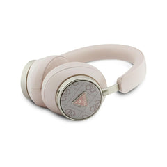 Guess Auriculares Bluetooth de Diadema – Cascos Rosa con Cancelación de Ruido ENC y Logo Guess, Conexión Inalámbrica Estable y Diseño Elegante