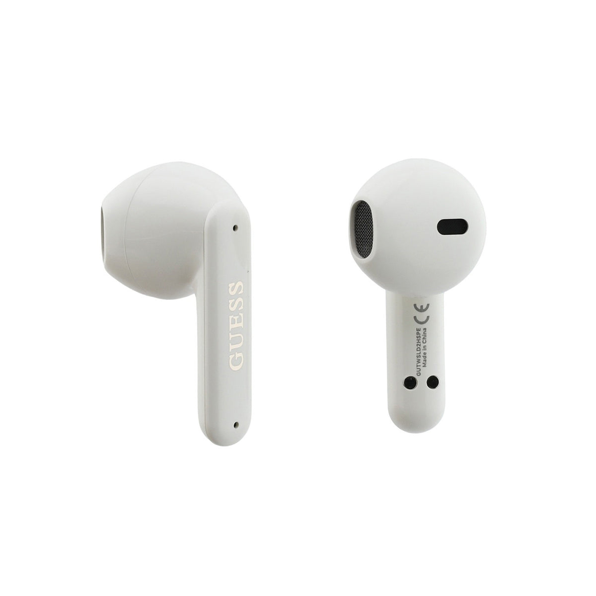 GUESS Auriculares TWS con Correa de Perlas y Estuche de Carga, Beige
