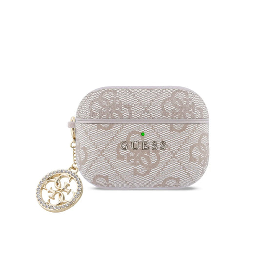 Guess Funda para AirPods 3 – Carcasa Rosa con Estampado Clásico Guess, Protección Segura y Ajuste Preciso