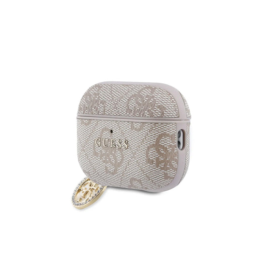 Guess Funda para AirPods 3 – Carcasa Rosa con Estampado Clásico Guess, Protección Segura y Ajuste Preciso