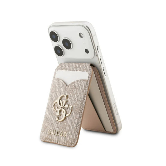 GUESS Tarjetero 4G con Espejo Compatible con MagSafe, Rosa