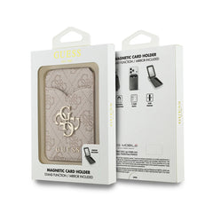 GUESS Tarjetero 4G con Espejo Compatible con MagSafe, Rosa