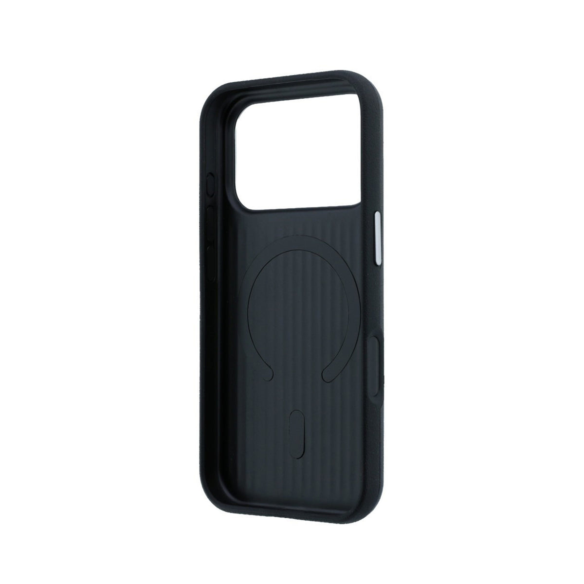 Mercedes-Benz Funda Efecto Cuero para iPhone 17 Pro/18 Pro Compatible con MagSafe, Negro