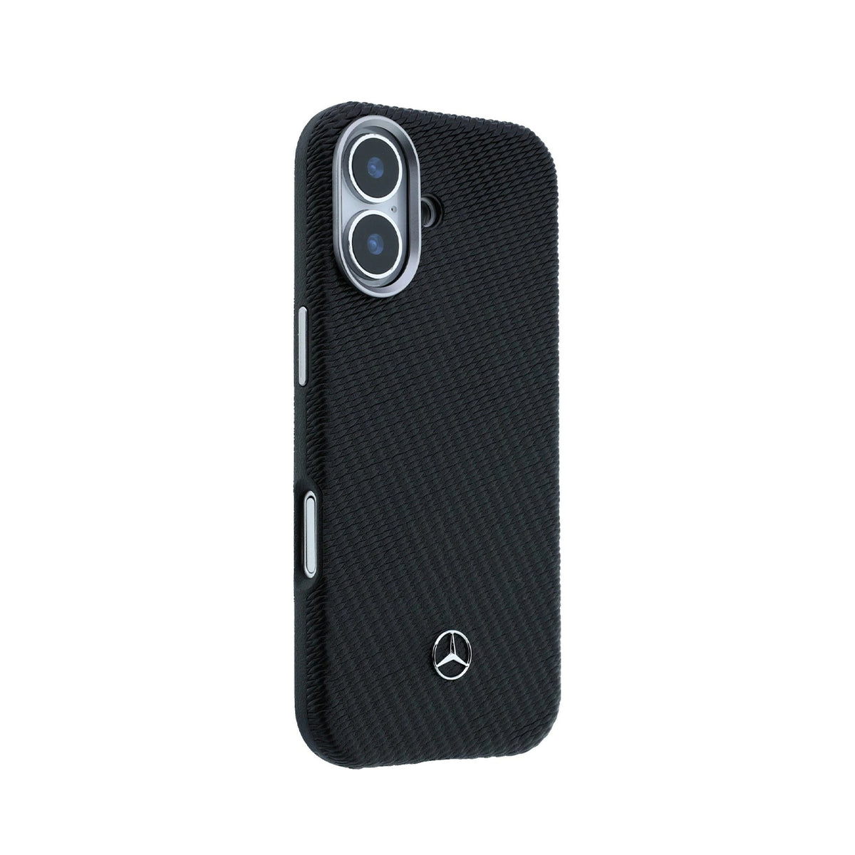 Mercedes-Benz Funda Textura Trenzada para iPhone 17 Compatible con MagSafe, Negro