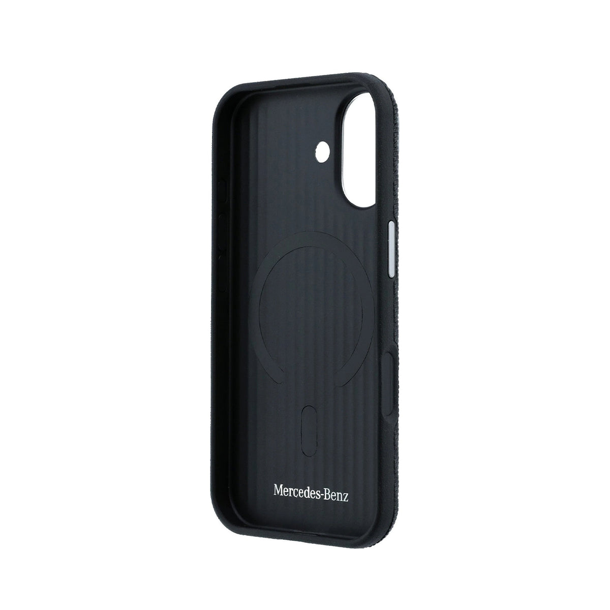 Mercedes-Benz Funda Textura Trenzada para iPhone 17 Compatible con MagSafe, Negro
