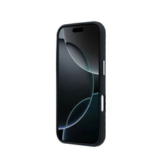 Mercedes-Benz Funda de Cuero con Textura para iPhone 17 Pro Max Compatible con MagSafe, Negro