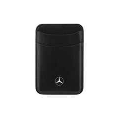 Mercedes-Benz Tarjetero Magnético de Cuero, Negro