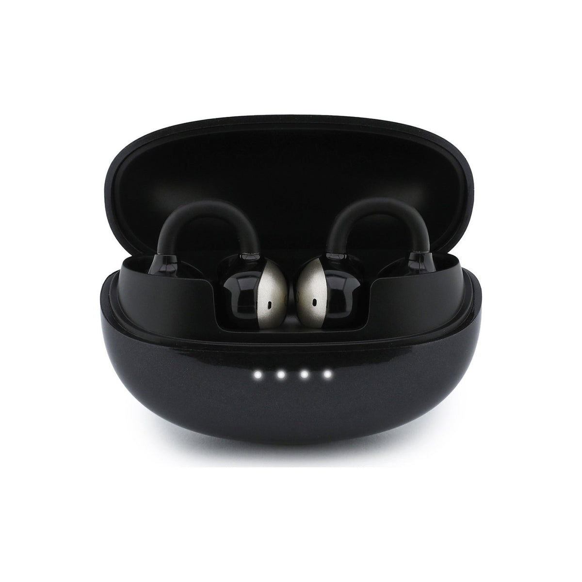 GUESS Auriculares Abiertos Inalámbricos con Logo Clásico, Negro