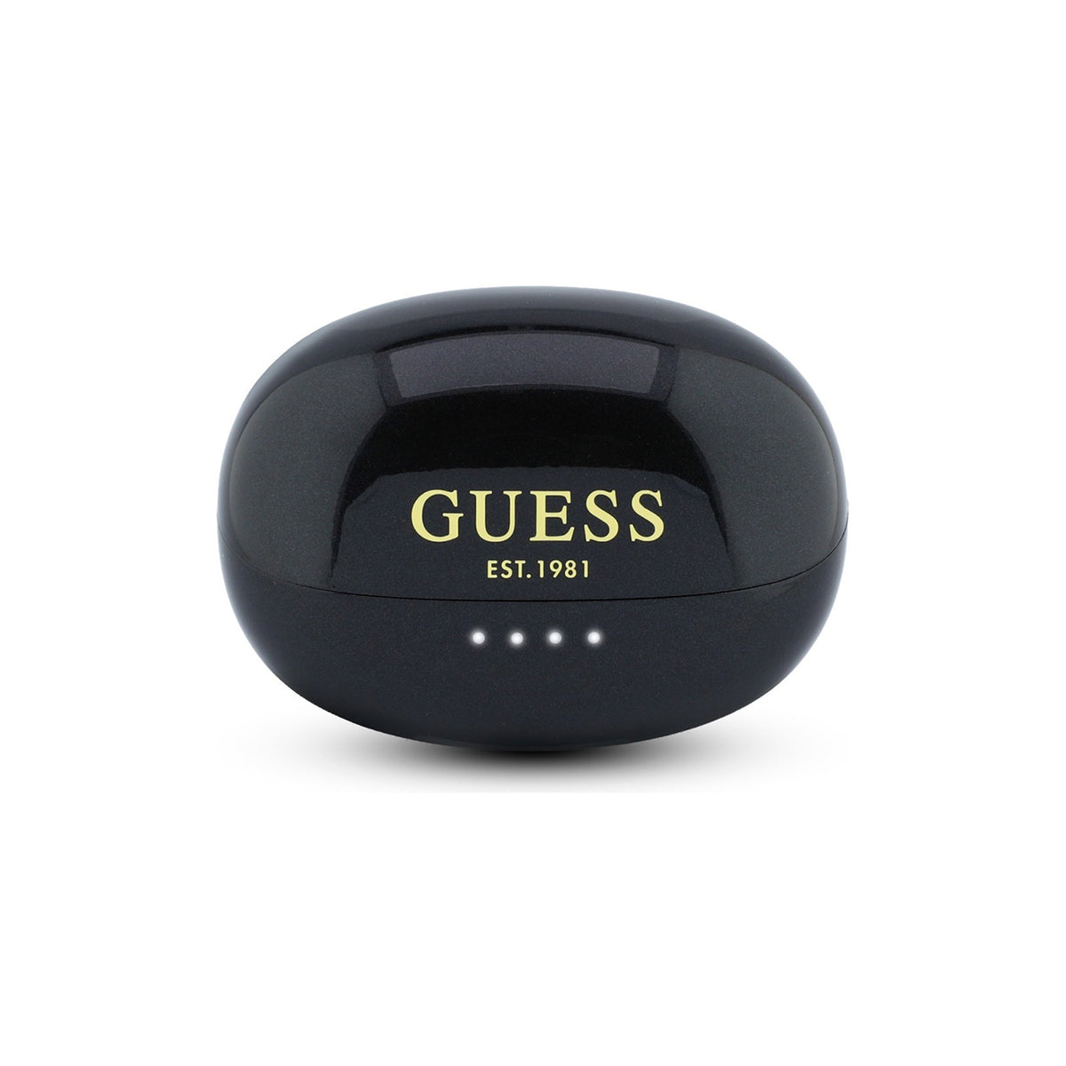 GUESS Auriculares OWS con Acabado Metálico y Logo Clásico, Negro
