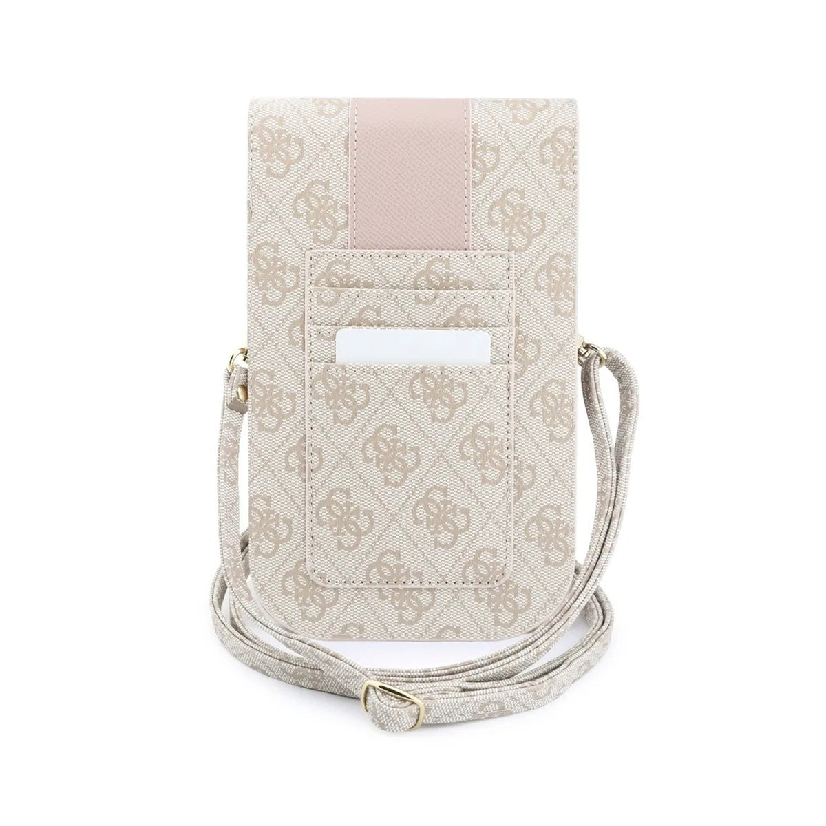 GUESS Bolso Cruzado con Banda Central 4G, Rosa