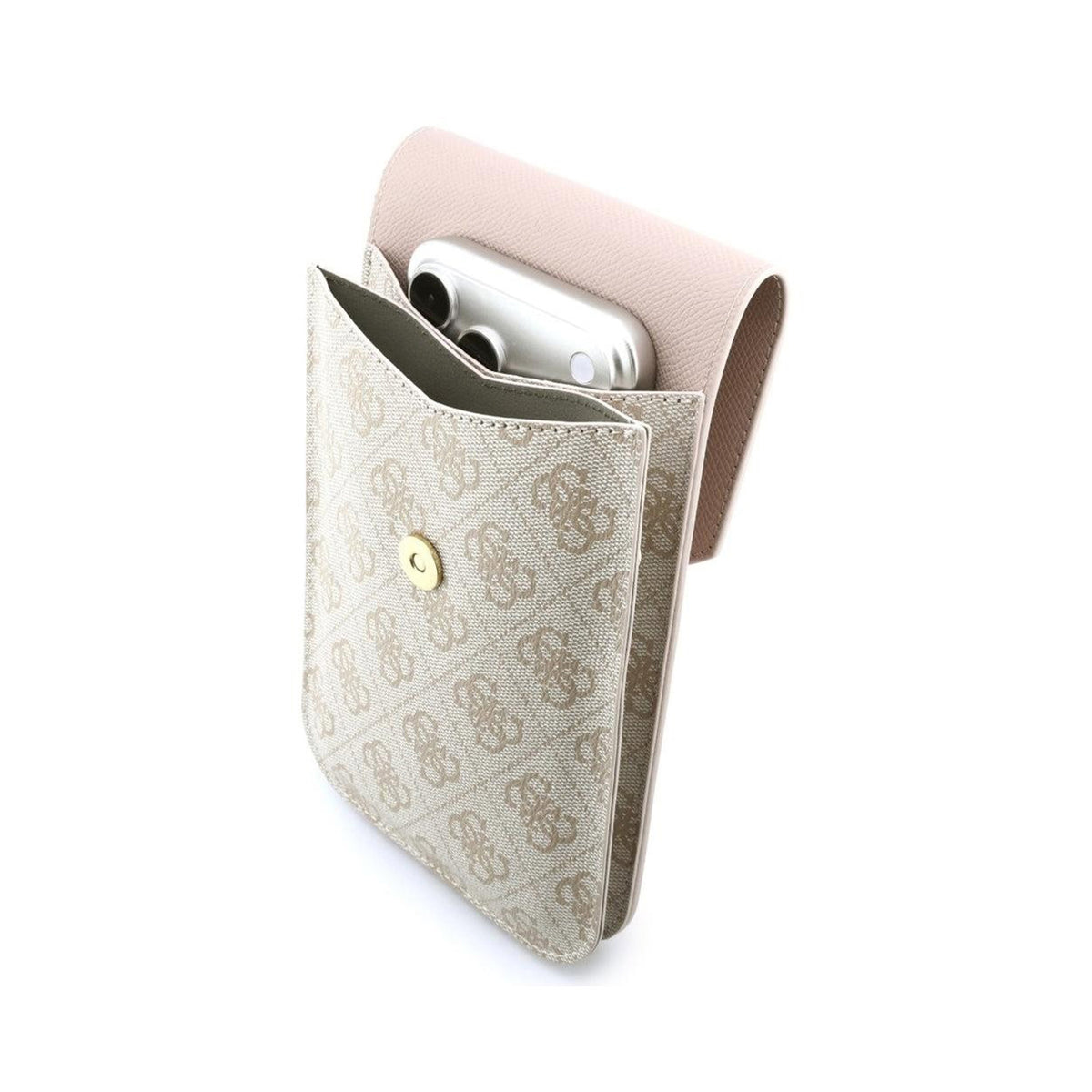GUESS Bolso Cruzado con Estampado 4G, Rosa