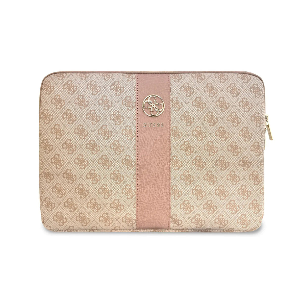 GUESS Funda para Portátil de 14" con Banda Central 4G, Rosa