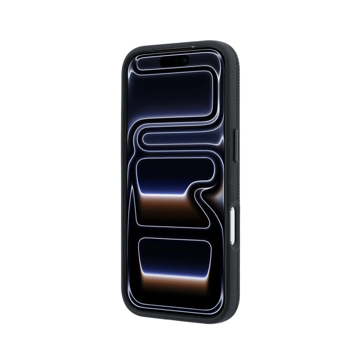 Lacoste Funda Petit Piqué para iPhone 17 Pro/18 Pro Compatible con MagSafe con Soporte, Negro
