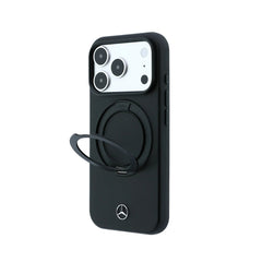 Mercedes-Benz Funda con Soporte para iPhone 17 Pro/18 Pro Compatible con MagSafe, Negro