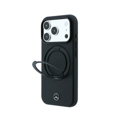 Mercedes-Benz Funda con Soporte para iPhone 17 Pro Max/18 Pro Max Compatible con MagSafe, Negro