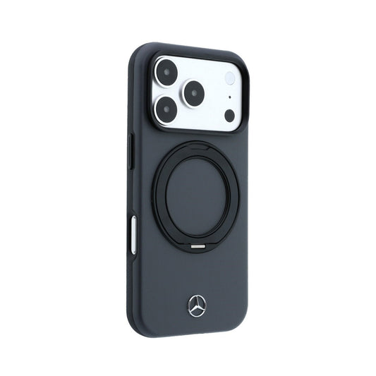 Mercedes-Benz Funda con Soporte para iPhone 17 Pro Max/18 Pro Max Compatible con MagSafe, Antracita