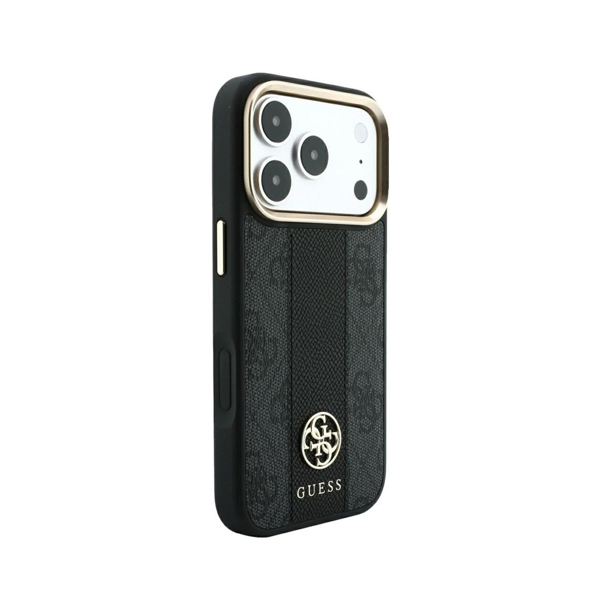 GUESS Funda Diseño 4G con Logos Clásicos para iPhone 18 Pro Compatible con MagSafe, Negra