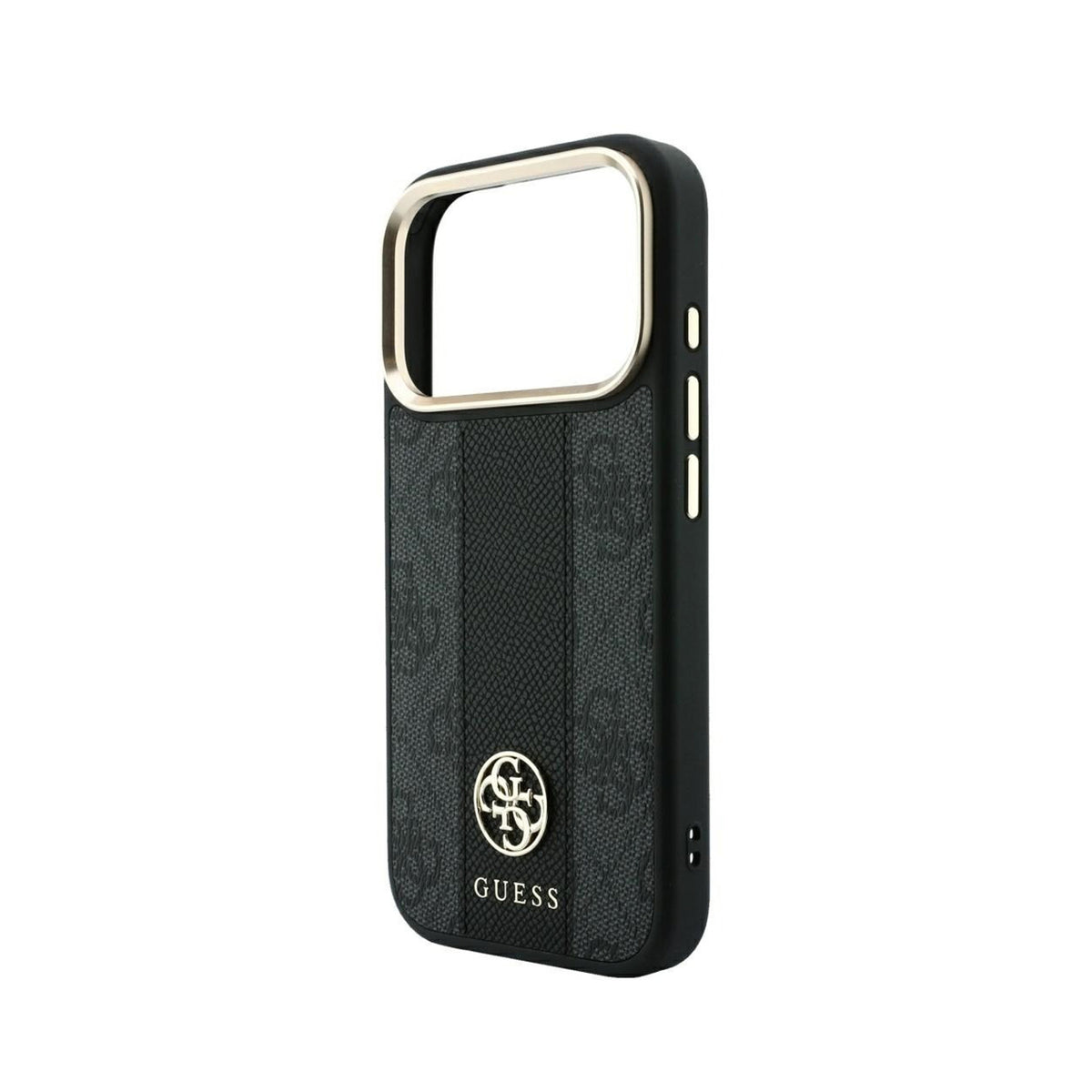 GUESS Funda Diseño 4G con Logos Clásicos para iPhone 18 Pro Compatible con MagSafe, Negra