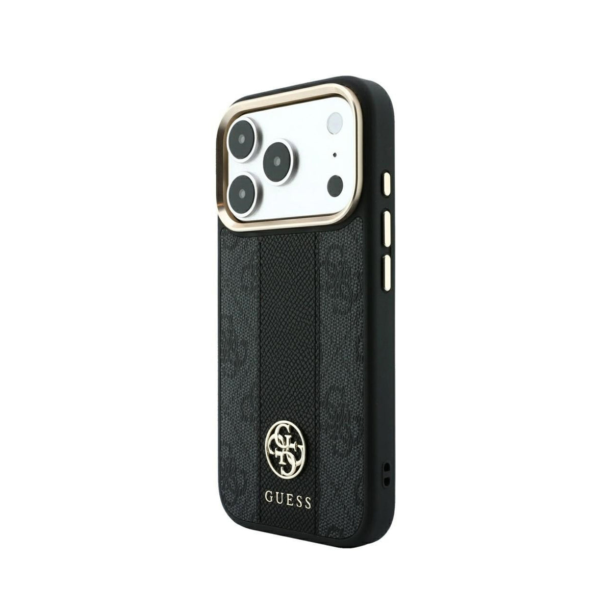 GUESS Funda Diseño 4G con Logos Clásicos para iPhone 18 Pro Max Compatible con MagSafe, Negra