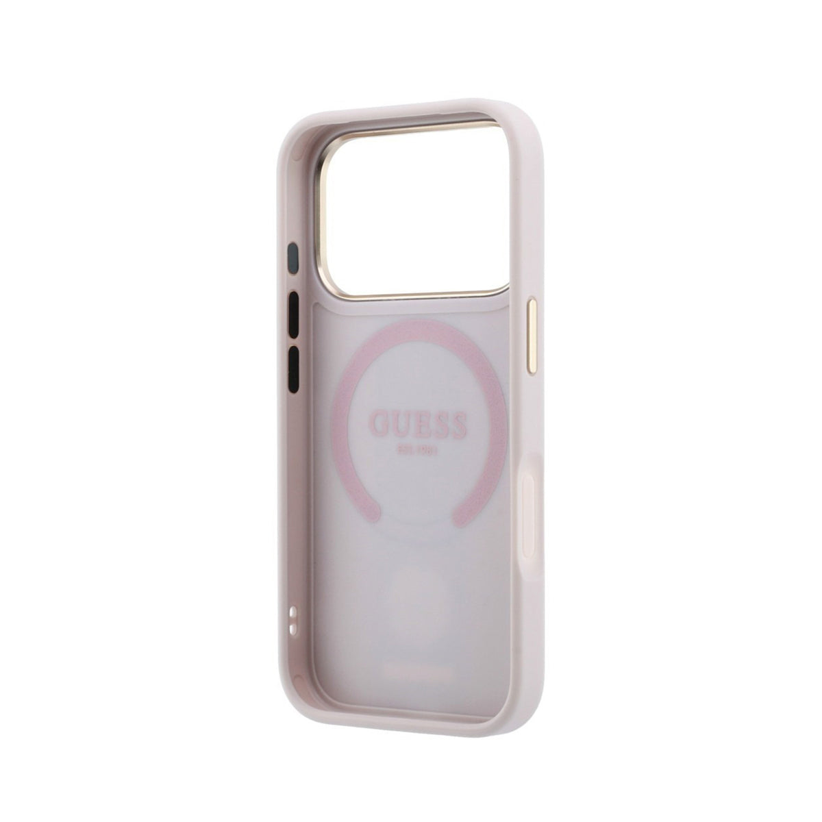 GUESS Funda Diseño 4G con Logos Clásicos para iPhone 18 Pro Max Compatible con MagSafe, Rosa