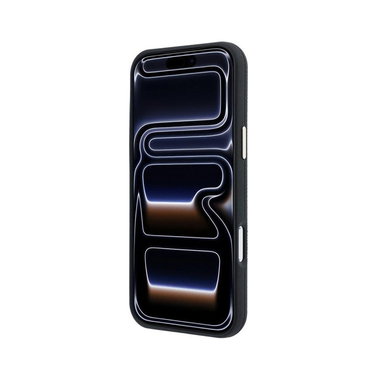 GUESS Funda Efecto Granulado con Logo Strass para iPhone 18 Pro Max Compatible con MagSafe, Negra