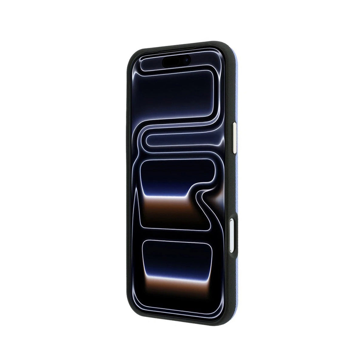 GUESS Funda Efecto Granulado con Logo Strass para iPhone 18 Pro Max Compatible con MagSafe, Azul Claro