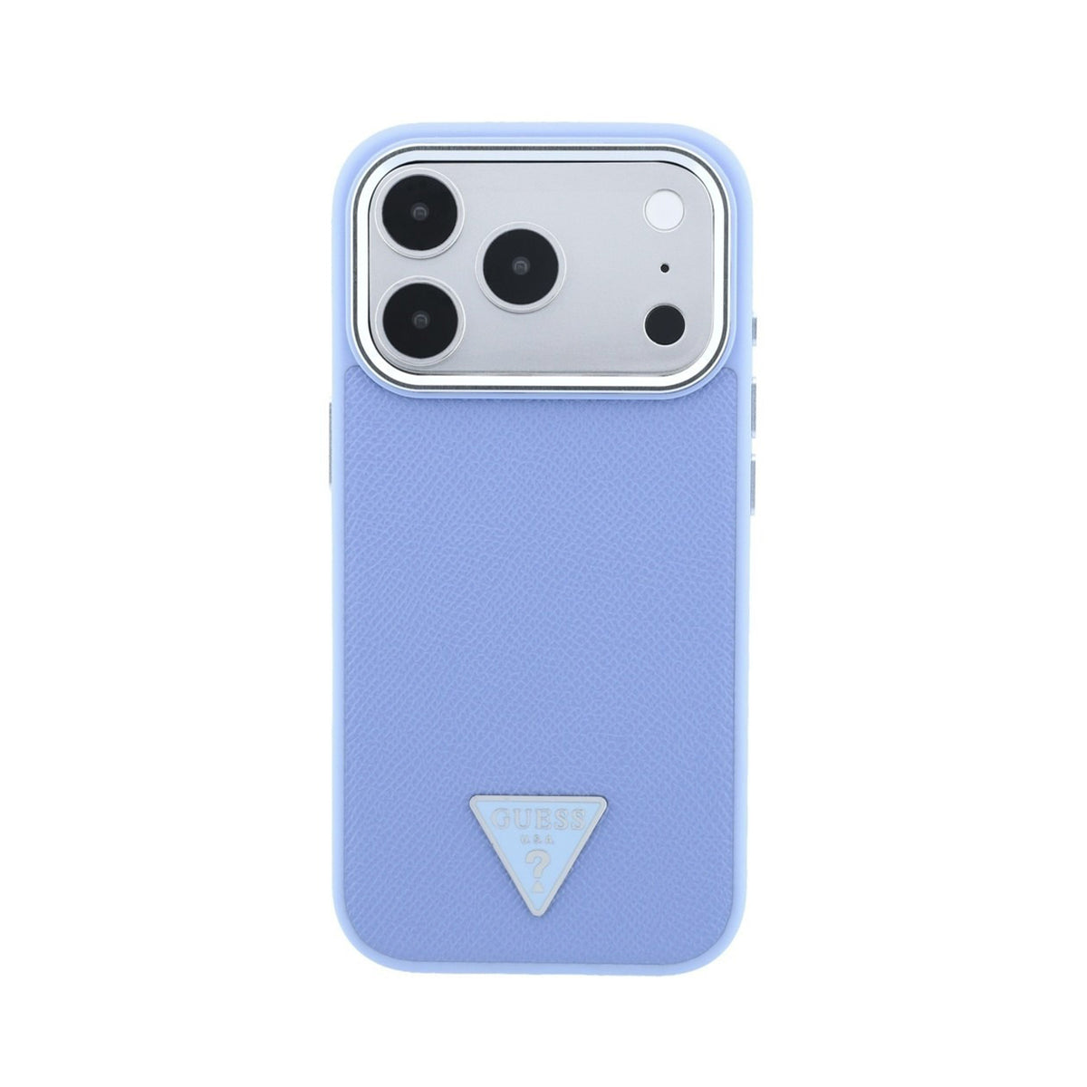 GUESS Funda Efecto Granulado para iPhone 18 Pro Max Compatible con MagSafe, Azul Claro
