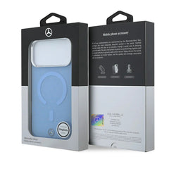 Mercedes-Benz Funda para iPhone 18 Pro Compatible con MagSafe, Azul Glacial