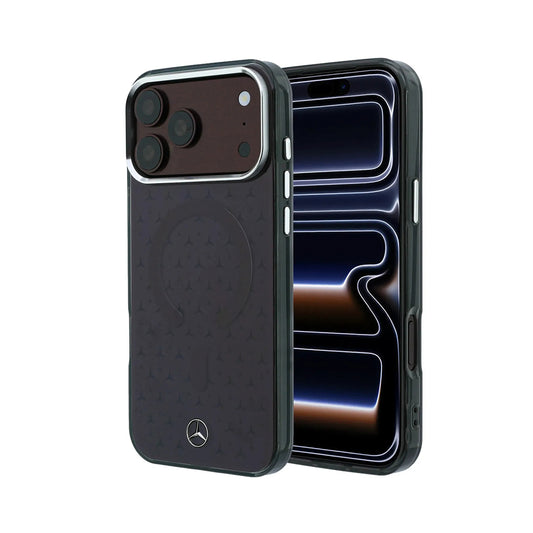 Mercedes-Benz Funda Classic para iPhone 17 Pro/18 Pro Compatible con MagSafe, Azul Marino