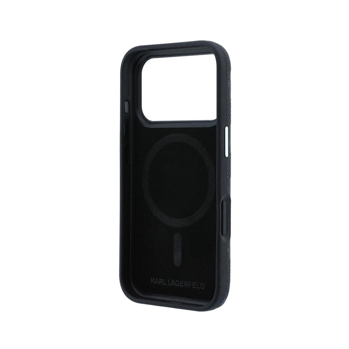 KARL LAGERFELD Funda para iPhone 17 Pro/18 Pro Compatible con MagSafe, Negro