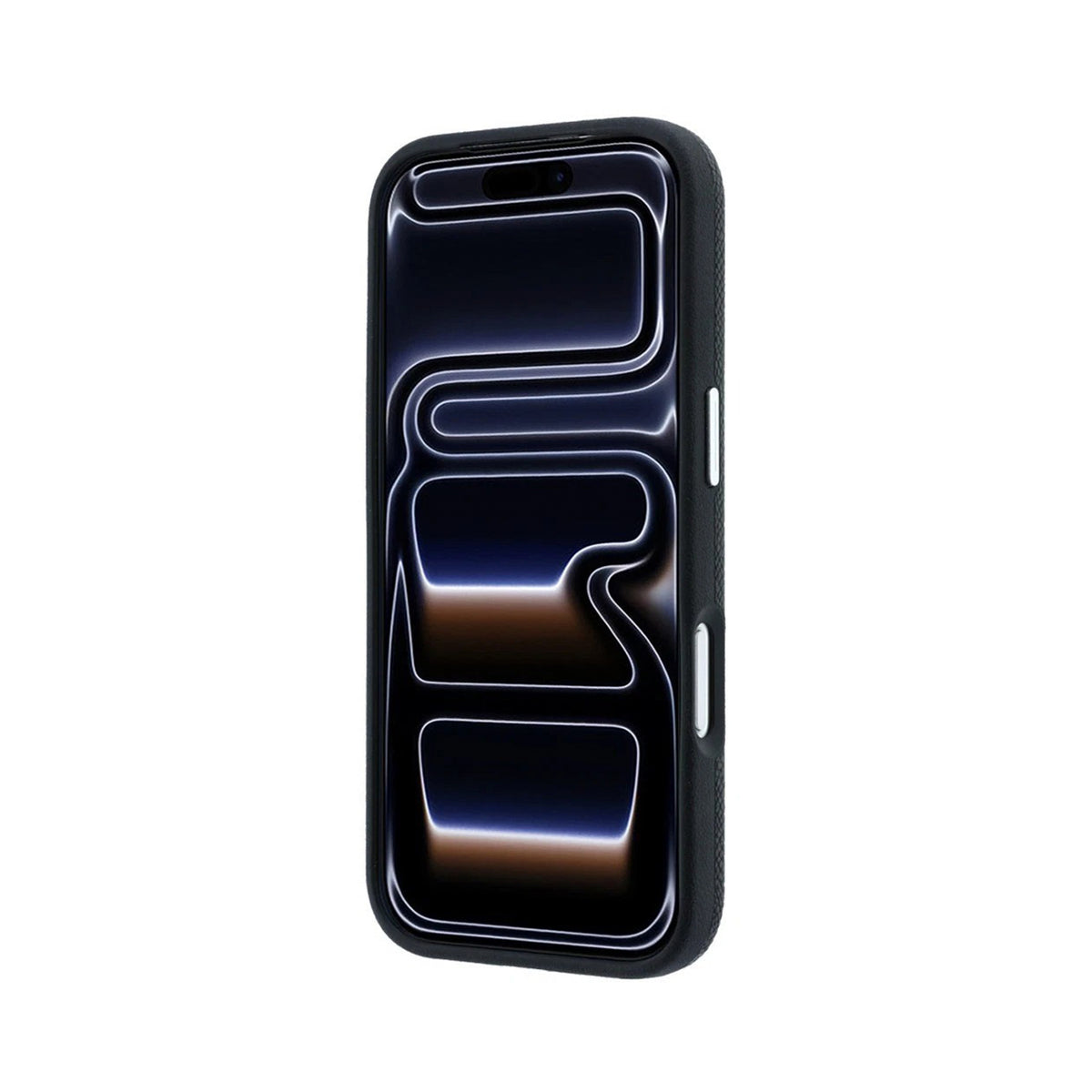 KARL LAGERFELD Funda Efecto Granulado para iPhone 17 Pro/18 Pro Compatible con MagSafe, Negro