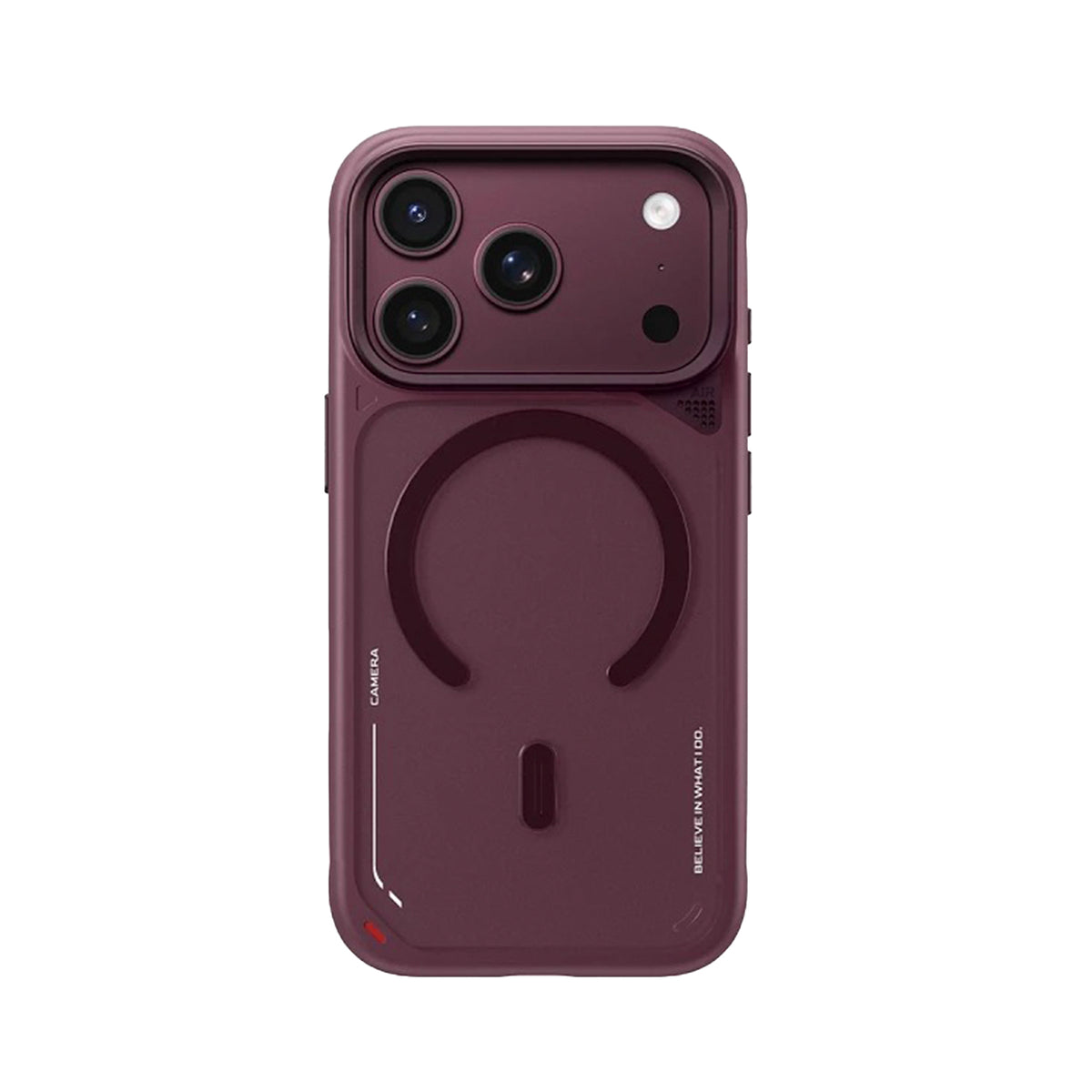 BLUEO Funda con Soporte para iPhone 17 Pro Max/18 Pro Max Compatible con MagSafe, Burdeos