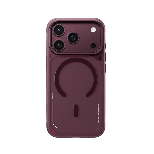 BLUEO Funda con Soporte para iPhone 17 Pro Max/18 Pro Max Compatible con MagSafe, Burdeos