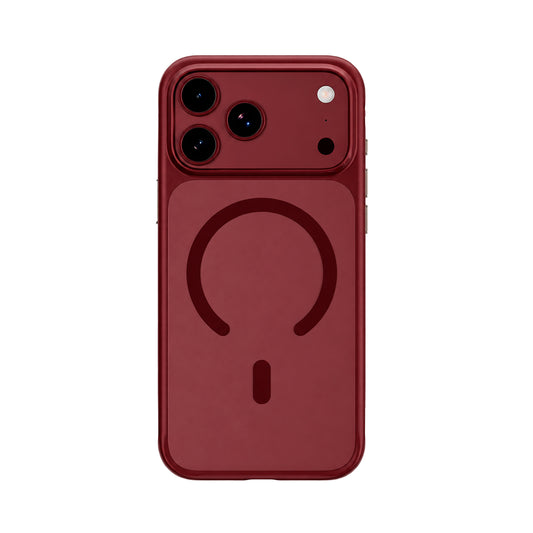 BLUEO Funda para iPhone 17 Pro Max/18 Pro Max Compatible con MagSafe, Antimanchas y Antideslizante, Burdeos