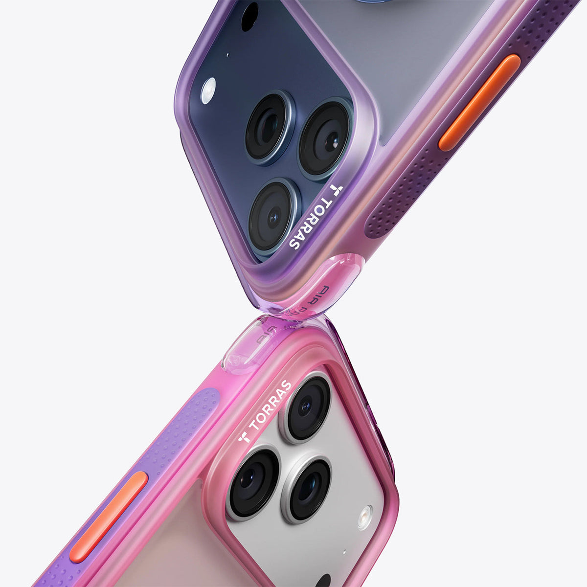 TORRAS Funda Ostand Q3 Air con Soporte para iPhone 17 Pro Max/18 Pro Max Compatible con MagSafe, Neon Pink