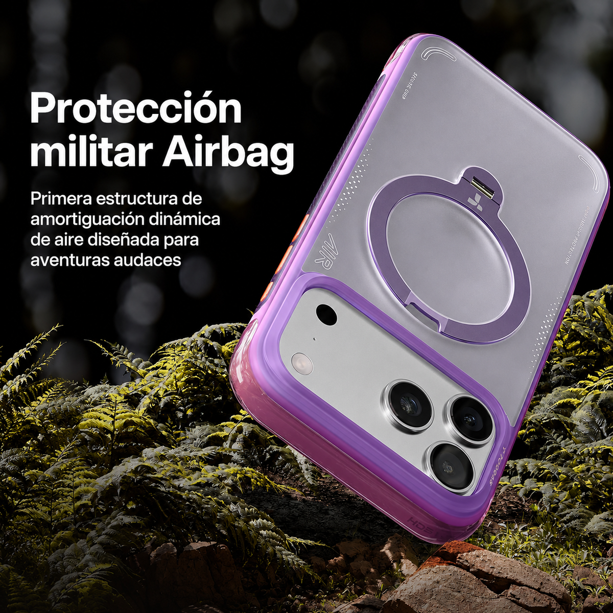 TORRAS Funda Ostand Q3 Air con Soporte para iPhone 17 Pro/18 Pro Compatible con MagSafe, Verde