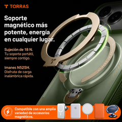 TORRAS Funda Ostand Q3 Air con Soporte para iPhone 17 Pro Max Compatible con MagSafe, Verde