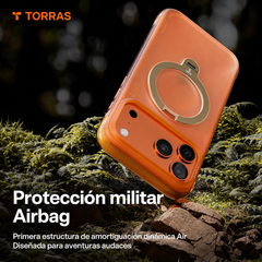 TORRAS Funda Ostand Q3 Air con Soporte para iPhone 17 Pro Max Compatible con MagSafe, Naranja
