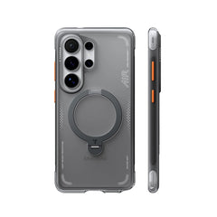 TORRAS Funda Ostand Spin Air Series con Soporte para Galaxy S26 Ultra con Anillo Magnético, Negro
