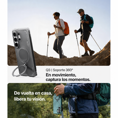 TORRAS Funda Ostand Spin Air Series con Soporte para Galaxy S26 Ultra con Anillo Magnético, Negro