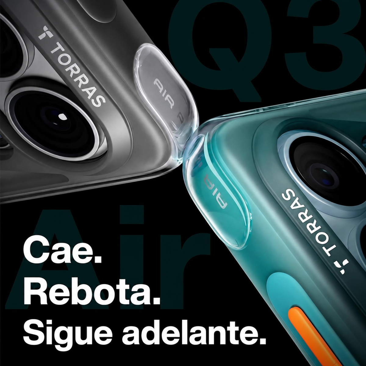 TORRAS Funda Ostand Spin Air Series con Soporte para Galaxy S26 Ultra con Anillo Magnético, Negro