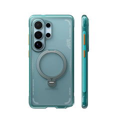 TORRAS Funda Ostand Spin Air Series con Soporte para Galaxy S26 Ultra con Anillo Magnético, Glacier Green