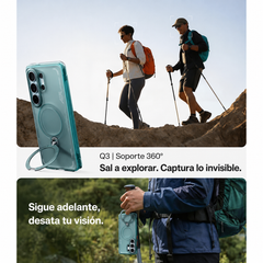 TORRAS Funda Ostand Spin Air Series con Soporte para Galaxy S26 Ultra con Anillo Magnético, Glacier Green