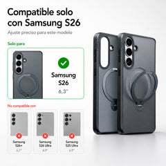 TORRAS Funda Ostand Spin Series Galaxy S26 Negro
