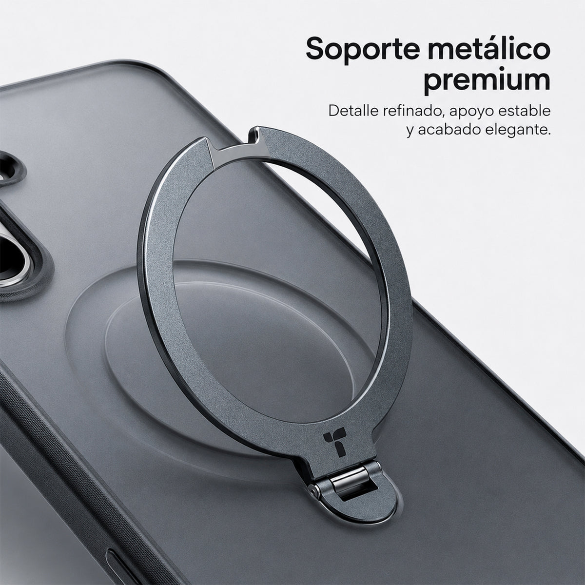 TORRAS Funda Ostand Spin Series con Soporte para Galaxy S26 Plus con Anillo Magnético, Negro