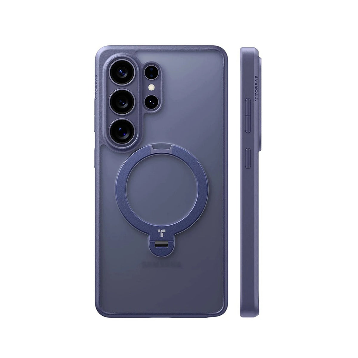 TORRAS Funda Ostand Spin Series con Soporte para Galaxy S26 Ultra con Anillo Magnético, Dark Purple