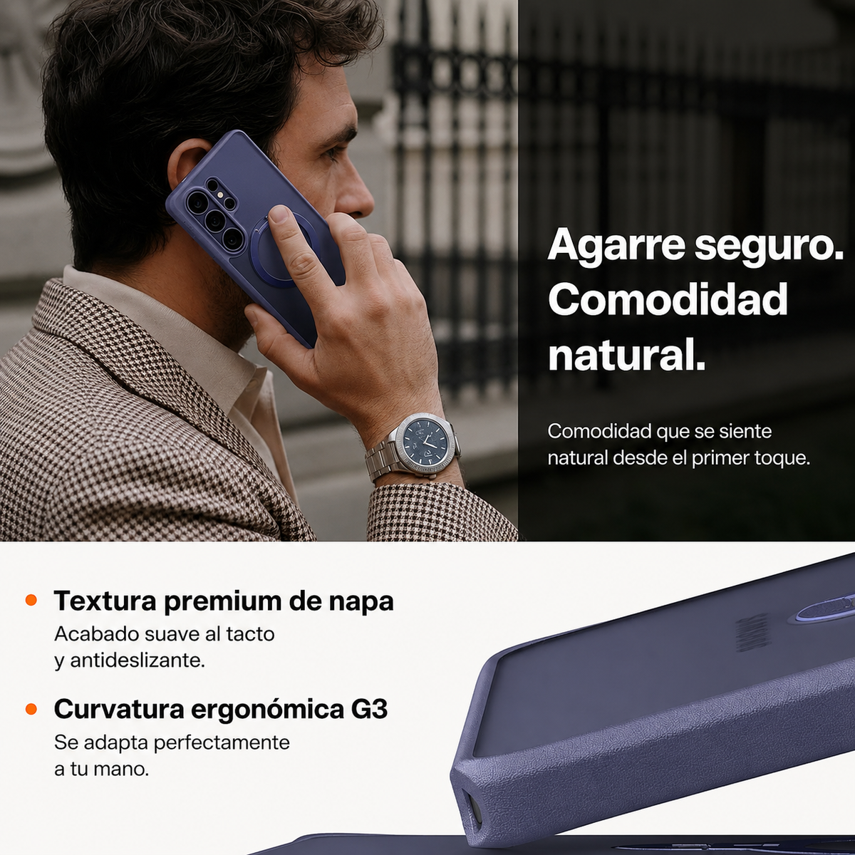 TORRAS Funda Ostand Spin Series con Soporte para Galaxy S26 Ultra con Anillo Magnético, Dark Purple