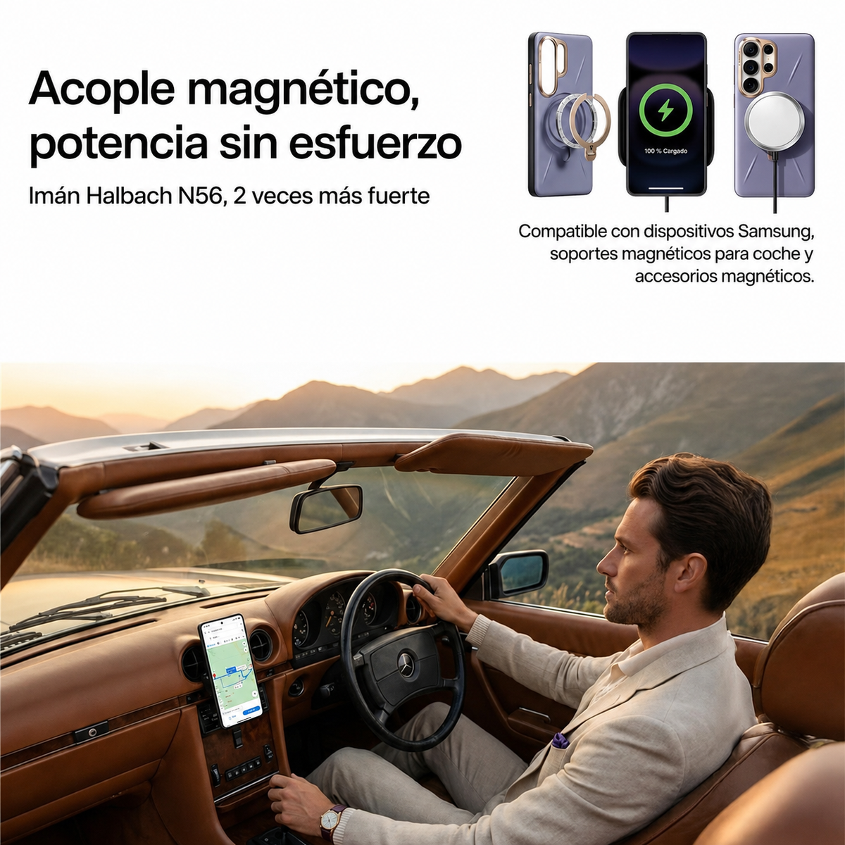 TORRAS Funda Ostand Spin VegSkin Series con Soporte para Galaxy S26 Ultra con Anillo Magnético, Dark Purple