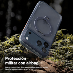 TORRAS Funda Ostand Q3 Air con Soporte Giratorio para iPhone 17 Pro Compatible con MagSafe, Azul Marino