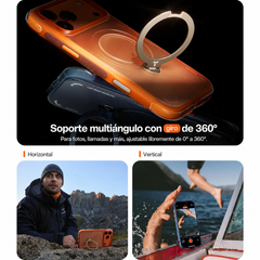 TORRAS Funda Ostand Q3 Air con Soporte Giratorio para iPhone 17 Pro Compatible con MagSafe, Azul Marino